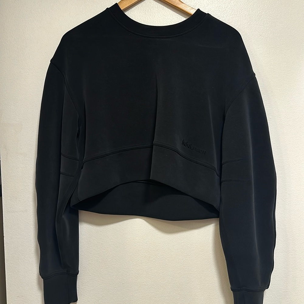 Lululemon Softstream Crop Sweatshirt - Blue/Gray